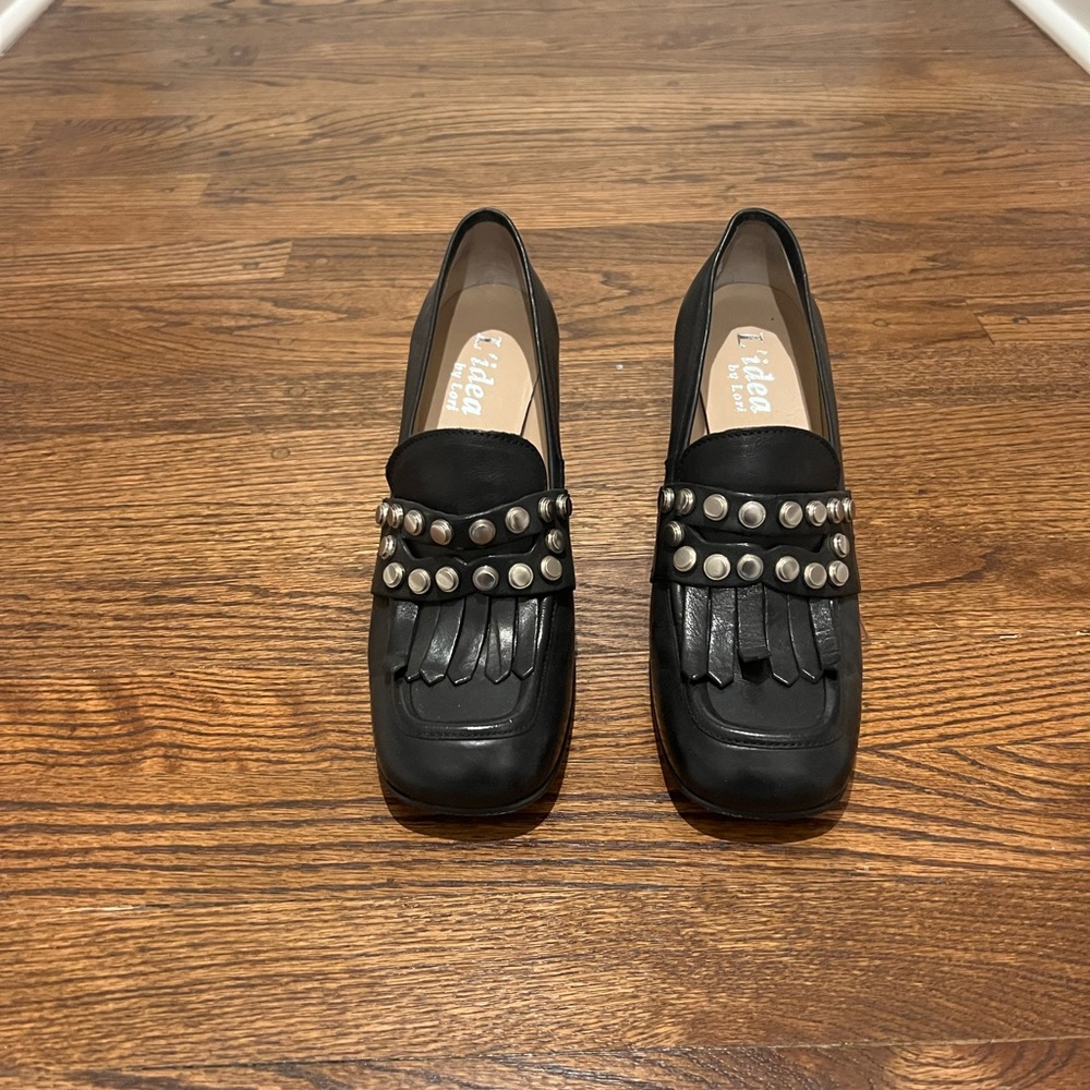 Lidea by Lori heeled tassel loafers - size 40